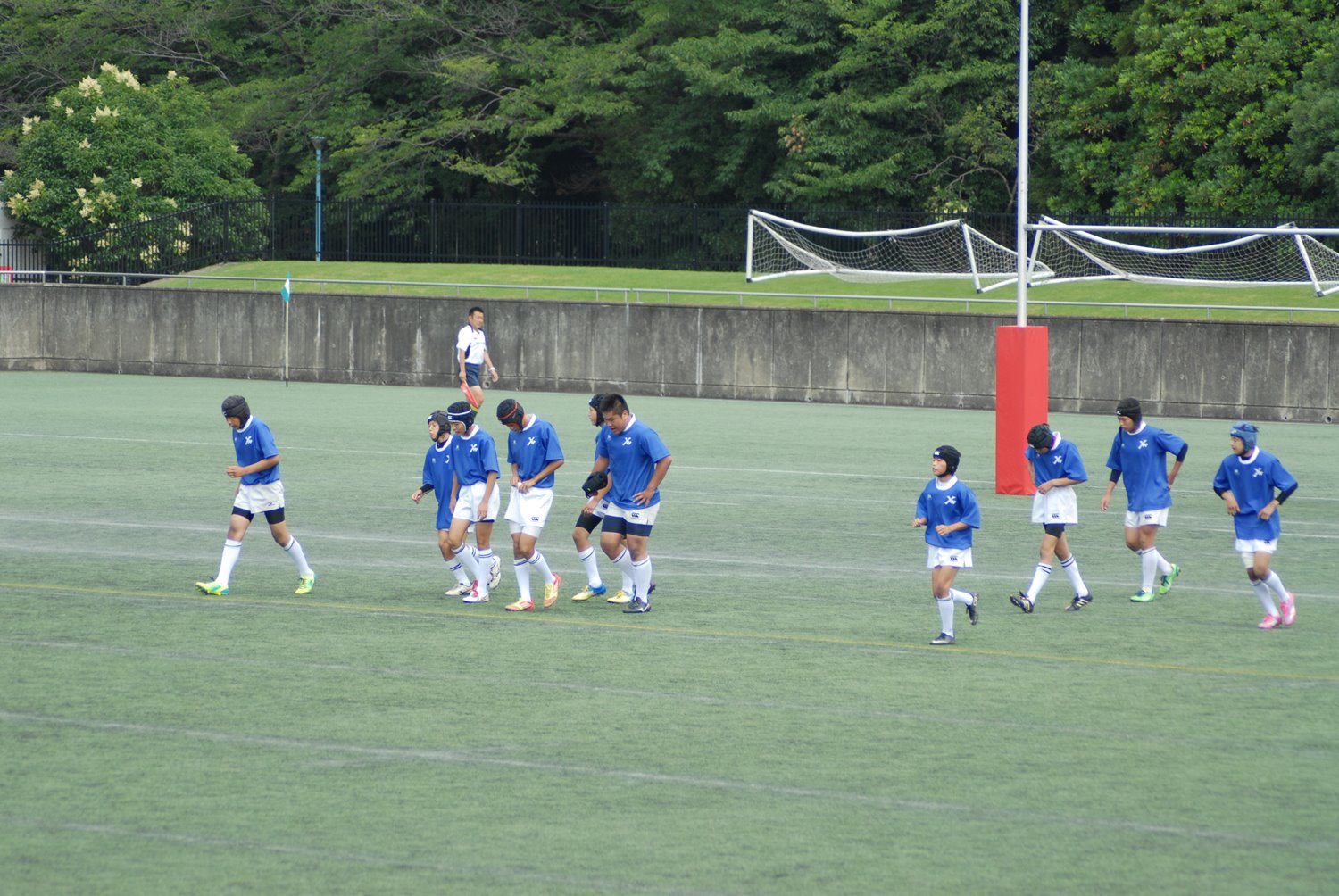 中学生福岡県大会　ラグビー　ヤングウェーブ北九州